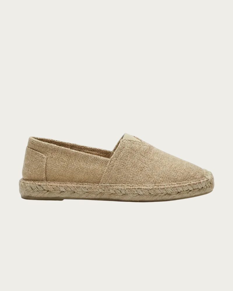 Beige Slip-On Loafers Side View Summer Look